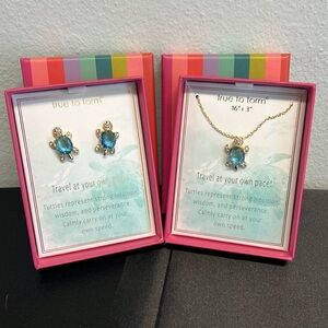 True to Form | Turtle Earrings & Necklace Set